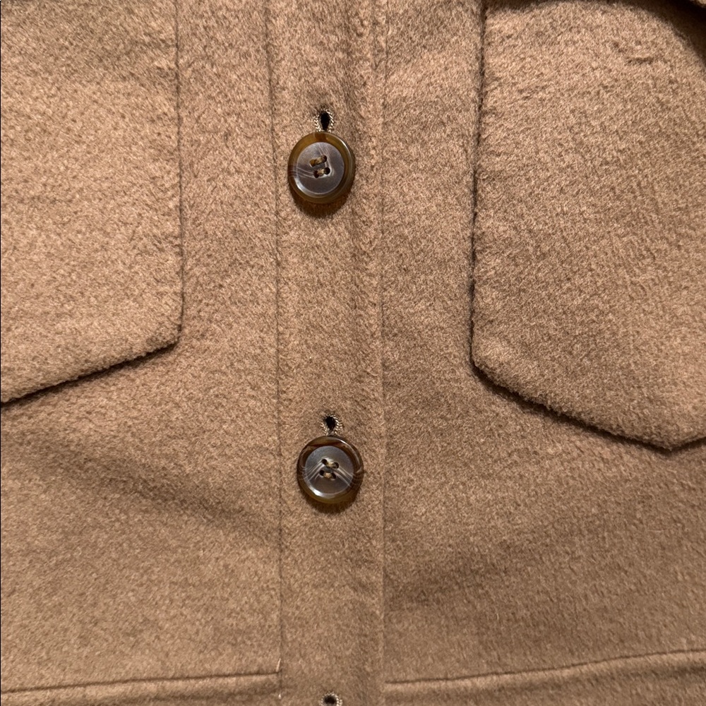 Trendy Tan Button-Up Jacket Rails - Picture 5 of 6